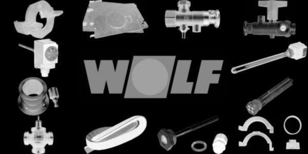 WOLF 2484338 Anschraubwinkel hinten linksinkl. Befestigungsmaterial weiß