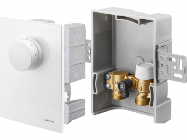 OVENTROP Unibox T Raumtemperaturregelung weiß Thermostatventil und Abdeckung mit integriertem Thermostat Uni FHU 7738336739