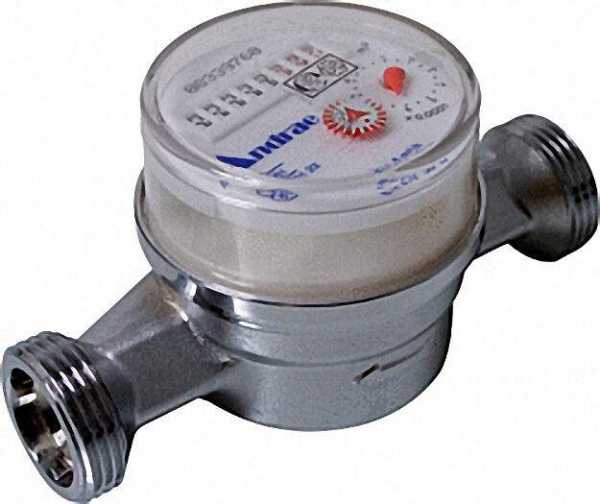 ANDRAE Kaltwasserzähler Q3 4,0 (Qn 2,5) - 3/4'' - 1'' AG, Baulänge 130mm inklusive Beglaubaubigungs-