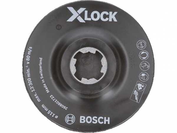 Kletthaftteller BOSCH® mit Center PIN undx- Lock Aufnahme Ø 125 mm