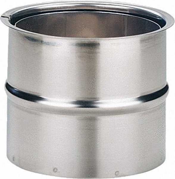Edelstahl-Wandfutter doppelt 150mm - VPE = 2 Stück