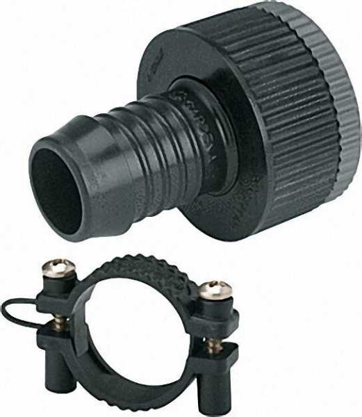 GARDENA Adapter -Stück Für Wasserhähne mit 26,5mm(G3/4'') und 33, 3mm (G1)Gewinde