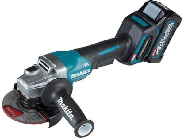 Akku-Winkelschleifer Makita 40V GA016GM201 mit 2x 4,0 Ah Akkus und Ladegerät