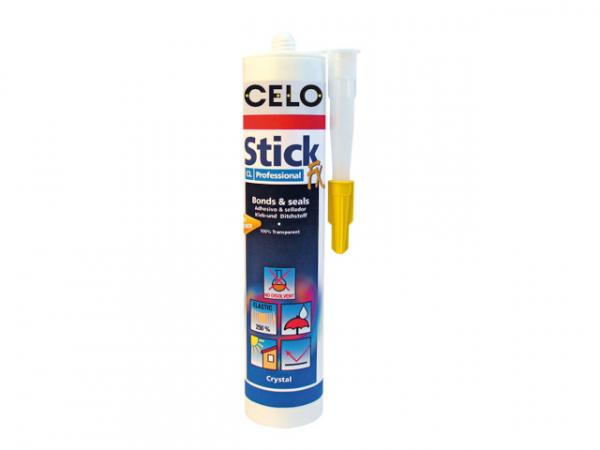 CELO Kleb- und Dichtstoff StickFX CL, transparent, VPE 1 Stück Kartusche