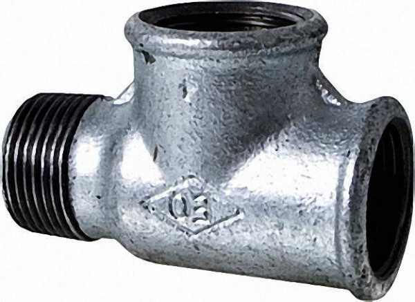Tempergussfitting verzinkt Nr. 134 T-Stück I/I/A d = 1''