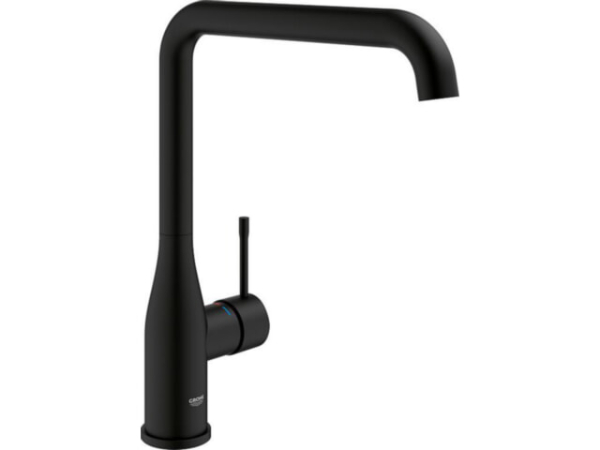 Spültischmischer Grohe Essence, Schwenkauslauf Ausladung 220mm phantom black