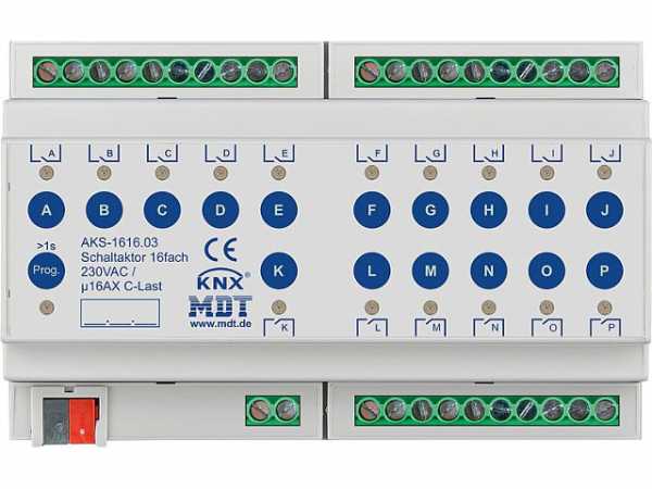 Reiheneinbaugerät MDT 16-fach 16A, 230V, C-Last