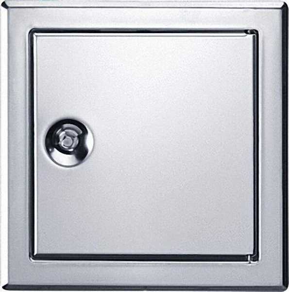 UPMANN Revisionstür SOFTLINE Edelstahl mit Vierkantverschluss Einbaumaß 150 x 150mm