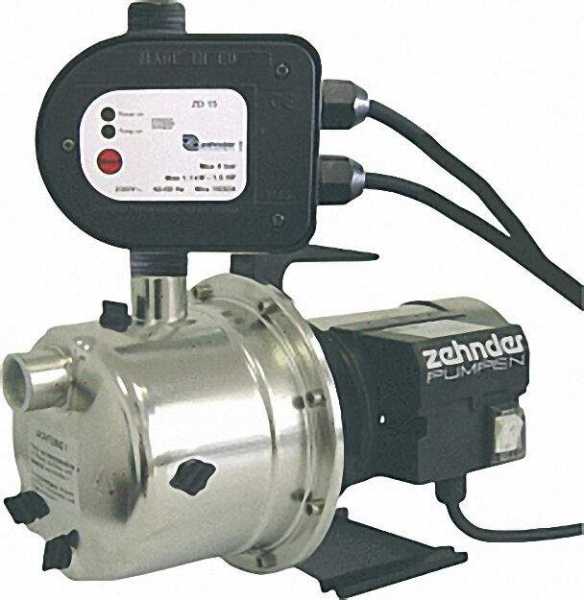 ZEHNDER Hauswasserautomat Volledelstahl 1'' Selbstansaugend 230 V / 1,0KW Fördermenge 4,0mn/h EP 15-