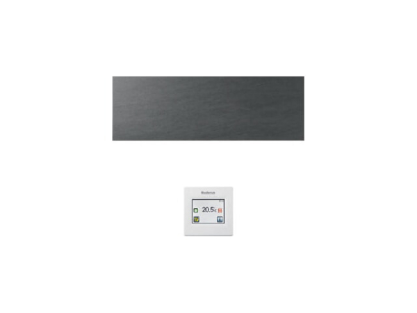 Buderus Infrarotheizgerät Logatrend IFR386 KB RC 800W Keramik Basalt schwarz mit Regler