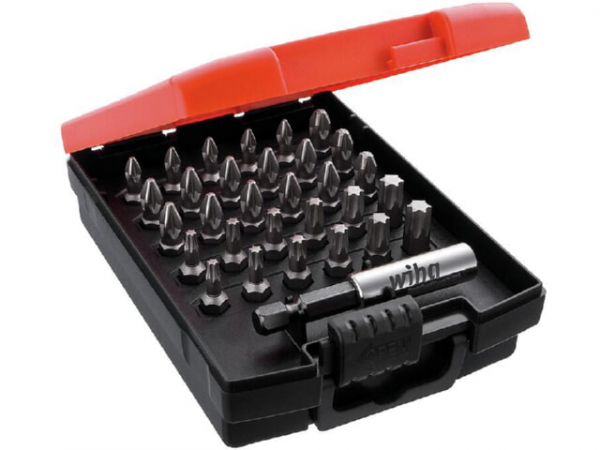 Bit-Set Wiha®, Pozidriv, Torx® 25 mm, 32-teilig, 1/4'