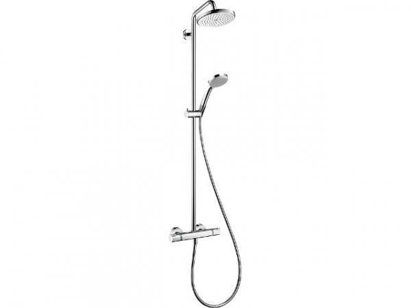 Hansgrohe Showerpipe Croma 220 für Dusche, chrom, mit Thermostat
