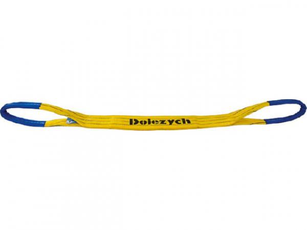 Hebeband aus Polyester DIN EN1492-3, zweilagig Gelb, 90x7mm, Länge 2m
