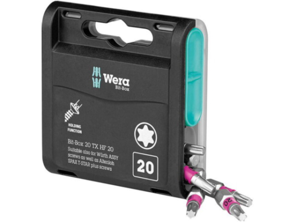 Bit-Großpackung WERA 867/1 TORX® mit Haltefunktion,T20, VPE = 20 Stück