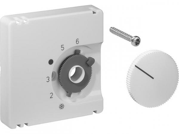 Deckelset Alre, 55x55 mm verkehrsweiß (ähnlich RAL 9016) glänzend, JZ-001.120