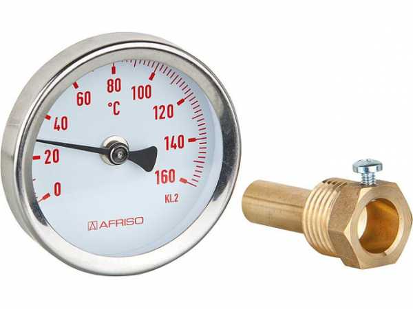 AFRISO Magnet-Anlegethermometer, 80 mm, 0 - 120°C