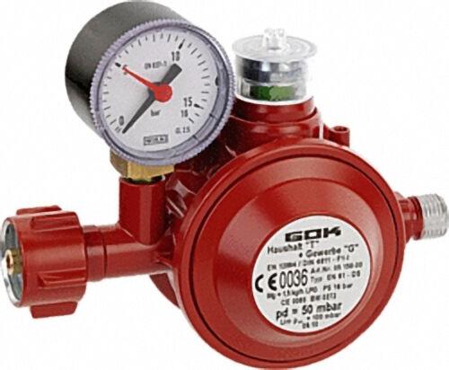 Niederdruckregler TYP EN 61-DS PS 16 bar, 1,5 kg/h 29(30) mbar, KLF x G 1/4 LH-KN