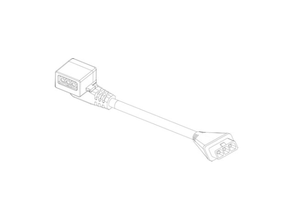 Buderus Pumpenkabel 250mm mit Winkelstecker, passend für Heizungen und Kesselanlagen, 8738215191