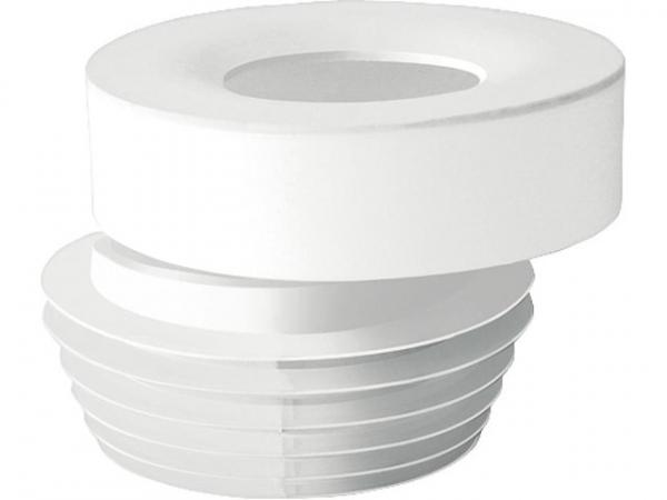 WC-Anschluss exentrisch 20mm Durchmesser 100-110, weiss