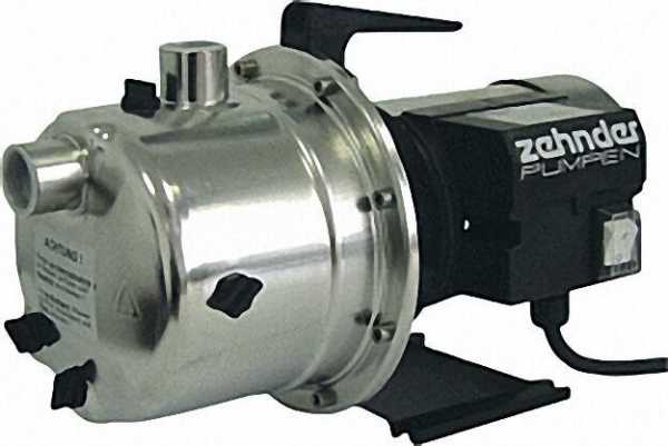 ZEHNDER Gartenpumpe mit Edelstahlpumpenkopf 1'' Selbstansaugend 230 V / 0, 9 KW Ein-/ Ausschalter EP