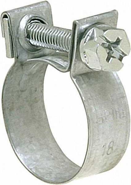 Spannbacken-Schelle DIN 3017 Bandbreite 9mm/Stahl verz. Dm 22mm - SM/Mini 9 22 C W1