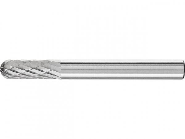 Hartmetallfräser PFERD zylindrisch Kugelkopf, Zahnung 3 Ø 6,0mm, Schaft:6mm, L: 55mm