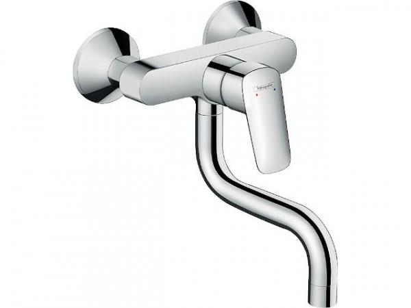 Wand-Spültischmischer Hansgrohe Logis M31, Schwenkbereich 180°, Ausladung 150mm, verchromt