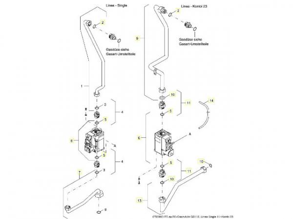 Buderus 7100768 Doppelnippel kpl mit Dichtung und O-Ring
