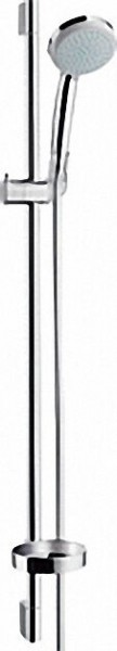 HANSGROHE Brausenset Croma 100 Vario inklusive Handbrause, Brausestange 0, 90m Isiflex Brauseschlauc