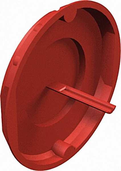 Signaldeckel Unterputz, D=70mm Typ UV 70 SD, rot / VPE 25 Stück
