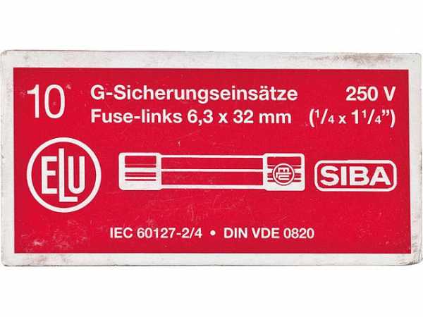 Feinsicherung flink 2, 5 A 1 Beutel 10 Stück 6, 3x32mm