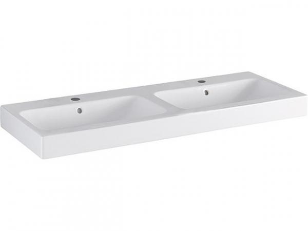 Doppelwaschtisch Keramag Icon weiß, BxTxH:1200x485x160mm