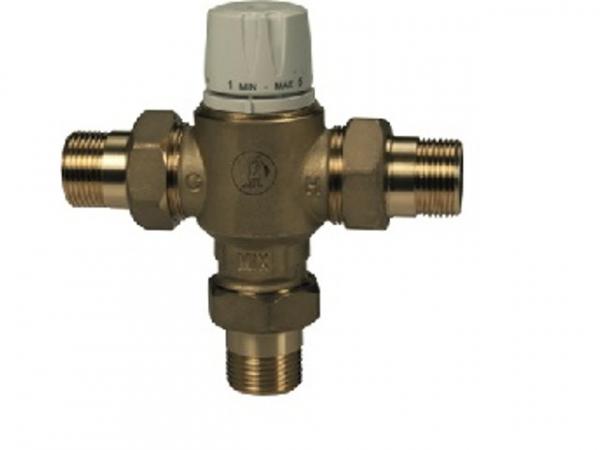 Giacomini R156Y226 Thermostatischer Brauchwassermischer für den Einsatz in Sanitärinstallationen und Solaranlagen. 1 1/4"
