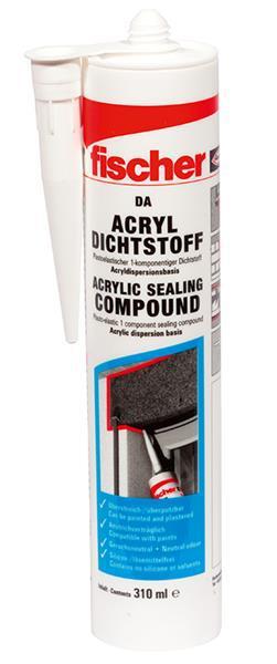 Fischer 53111 Acryldichtstoff DA 310ml grau Fischer 53111 Acryldichtstoff DA 310ml grau