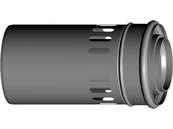 WOLF 2651473 Luft-/Abgasrohr DN80/125 L:250mm für raumluftabhängigen Betrieb