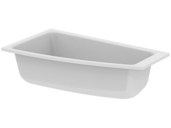Raumspar-Badewanne Ideal Standard i.life BxHxT: 1600x450x900/565 mm, Inhalt: 285 l, Acryl weiß, Ausführung links