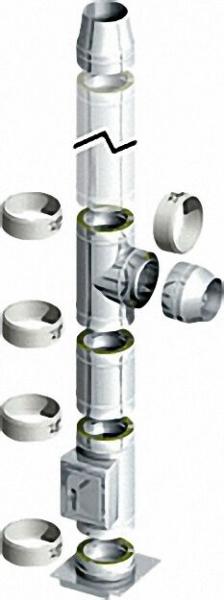 Doppelwandiges Abgassystem - Bausatz DN 130/190mm