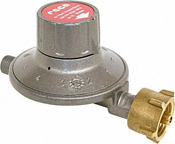 Druckregler 1 kg/h, PN 16 Kleinflasche x 1/4'' LH, verstellbar 25 - 50 mbar