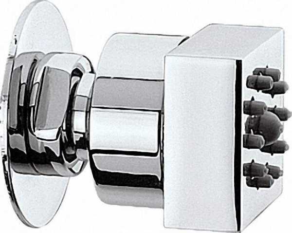 EVENES Body-Jet verchromt, Cubic-Gom`` Seitenbrause mit Gumminoppen AG 1/2``