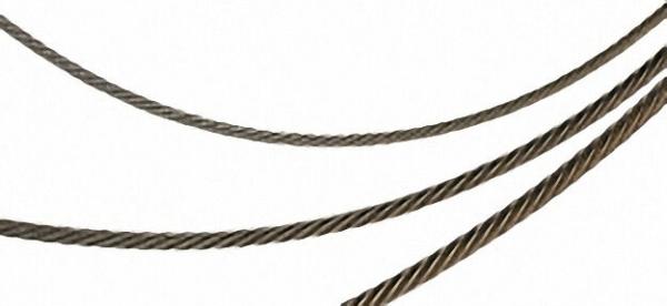 Rundlitzenseile DIN 3060 6 x 19 mit Fasereinlage, verzinkt Durchmesser 6mm / 25 m