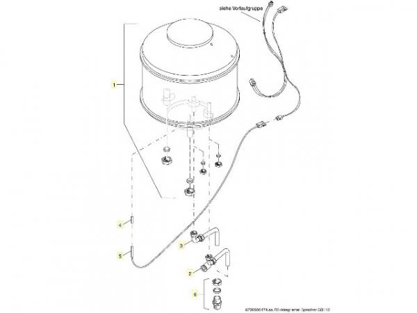 Buderus 7098772 Winkelverschraubung m Anschlussrohr kpl