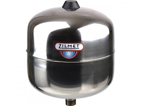 Ausdehnungsgefäß 8 Liter DN20 (3/4") AG Zilflex-Hydro Plus Inox für Trink- und Prozesswassersystemen