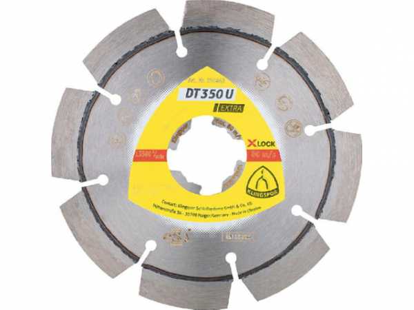 Diamant-Trennscheibe KLINGSPOR 125x22,23mm Standardverzahnung 9 Segmente, X-Lock