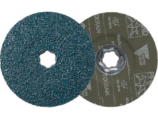 Fiberscheibe Pferd COMBICLICK, d 125 mm, Körnung 36