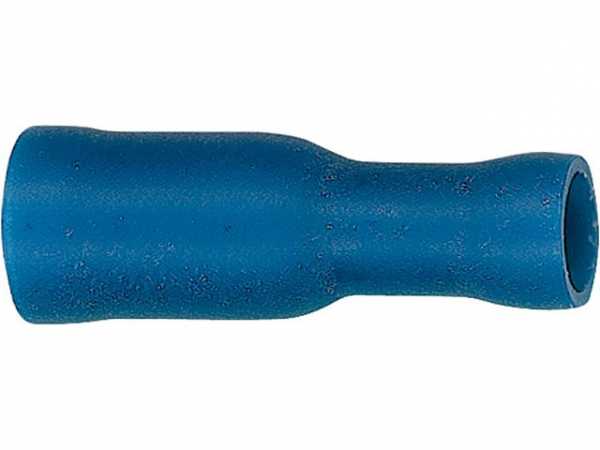 Rundsteckhülse isoliert 2,5mm², 4,0mm Farbe blau, VPE 100 Stück