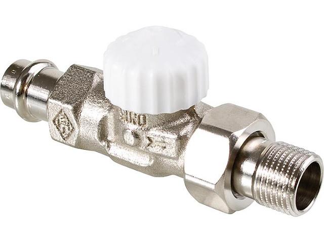 3718-15.000 V-exakt Ventilunterteil Durchgang mit Pressanschl 3718-15.000 V-exakt Ventilunterteil Durchgang mit Pressanschl