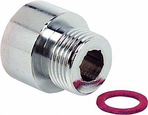 Reduzierstück Messing verchromt IG 15X1 auf AG 3/8'' Geräteanschluss-Reduzierstück