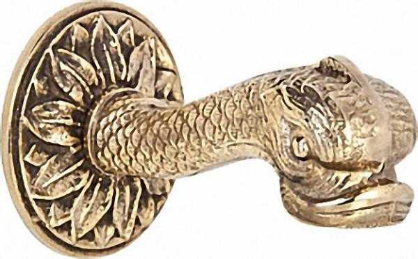 Wandauslauf in Bronze mit großer Rosette Wandanschluss 3/4''