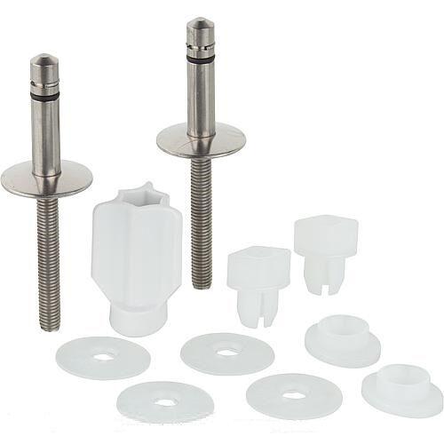 HARO WC-Scharnier Haro C0402Y Edelstahl, FastFixmutter, Take Off