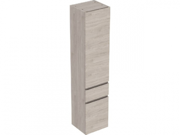 Hochschrank Geberit Renova Plan 2 Türen, 1 Schublade, 390x1800x360 mm Nussbaum hickory hell